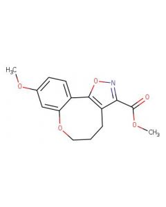 Astatech METHYL 9-METHOXY-5,6-DIHYDRO-4H-BENZO[2,3]OXOCINO[5,4-D]ISOXAZOLE-3-CARBOXYLATE; 0.25G; Purity 95%; MDL-MFCD30530993